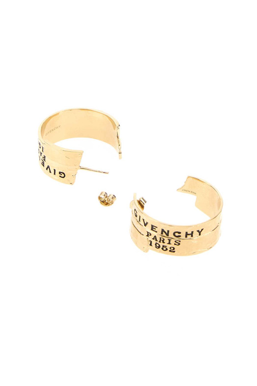 Gold metal GIVENCHY Tape earrings GIVENCHY (BF115FF003)