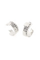 Серебристые металлические серьги GIVENCHY Tape (BF1165F003)