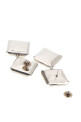 Silver metal  Deconstructed Crystals earrings GIVENCHY (BF118WF005)