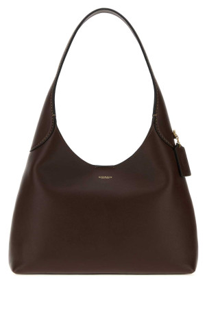 Dark brown leather Brooklyn 28 shoulder bag COACH NEW YORK (CU068)