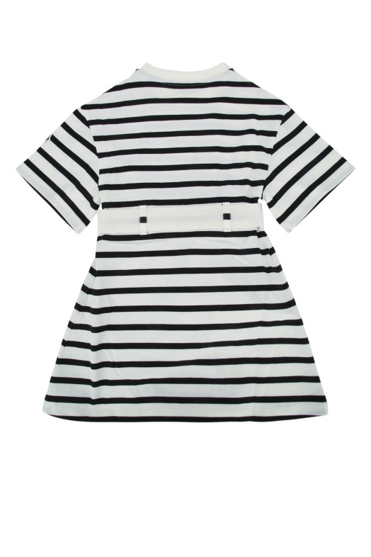 ПЛАТЬЕ белое/черное MONCLER JR (L19548I0001089AXT)