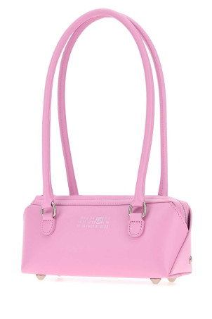Pink leather Bauletto shoulder bag MM6 MAISON MARGIELA (SB6ZH0039P9061)