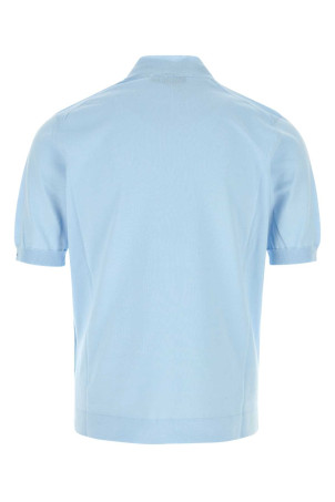 Light blue cotton sweater PRADA (UMR681SOOO1811)