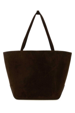 Dark brown suede Park Tote Three shopping bag THE ROW (W2103L665)