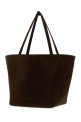 Темно-коричневая замшевая сумка Park Tote Three от THE ROW (W2103L665)