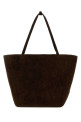 Темно-коричневая замшевая сумка Park Tote Three от THE ROW (W2103L665)