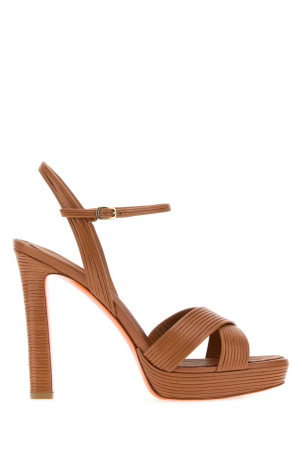 Camel leather Laureen sandals SANTONI (WHVX71874HX2TONL)