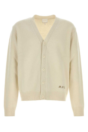 Ivory wool Kevin cardigan A.P.C. (WOASWH22020)