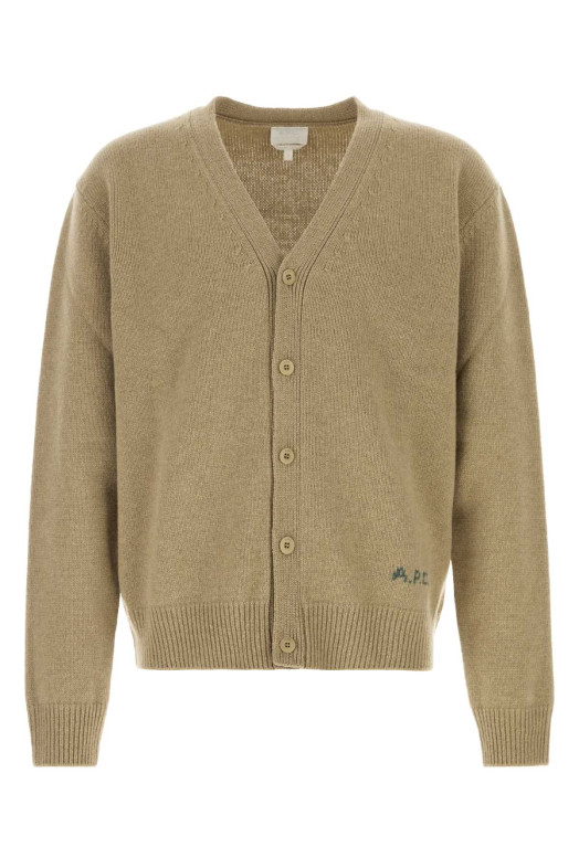 Бежевый шерстяной кардиган Kevin от A.P.C. (WOASWH22020)
