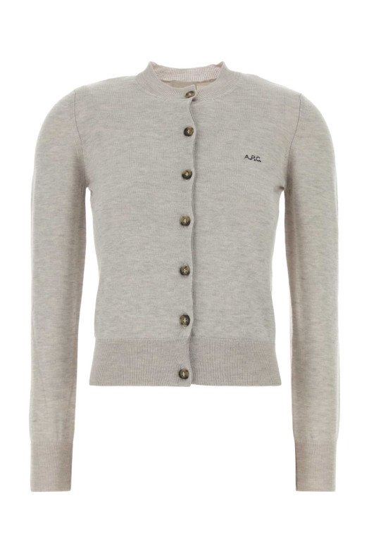 Melange grey wool blend Rosa cardigan A.P.C. (WVBEPF22346)