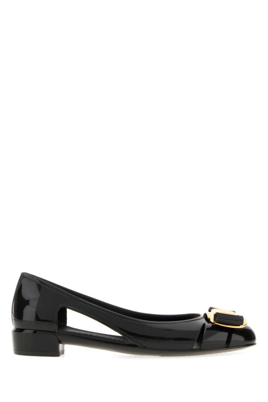 Black rubber Nara ballerinas SALVATORE FERRAGAMO (01K5577854411C)