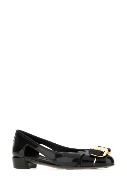 Black rubber Nara ballerinas SALVATORE FERRAGAMO (01K5577854411C)
