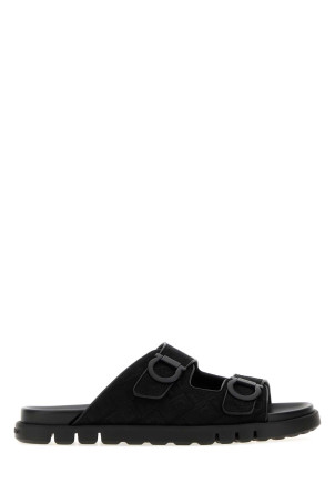 Black jacquard Colly slippers SALVATORE FERRAGAMO (029157775573M)