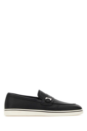 Black leather Tancredi loafers Black SALVATORE FERRAGAMO (02A374789158)