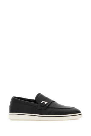 Black leather Tancredi loafers Black SALVATORE FERRAGAMO (02A374789158)