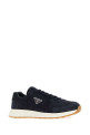 Темно-синие кроссовки из материала Re-Nylon и замши Blue PRADA (2EE455FG000D7R)