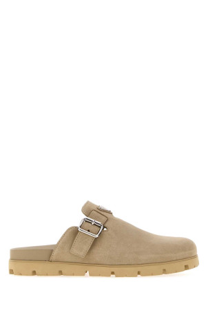 Sand suede slippers PRADA (2S3003FG000054)