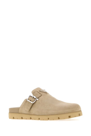 Sand suede slippers PRADA (2S3003FG000054)