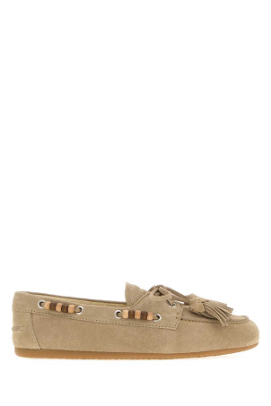 Sand suede loafers MIU MIU (5D518EF005054)