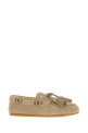 Лоферы из замши песочного цвета MIU MIU (5D518EF005054)