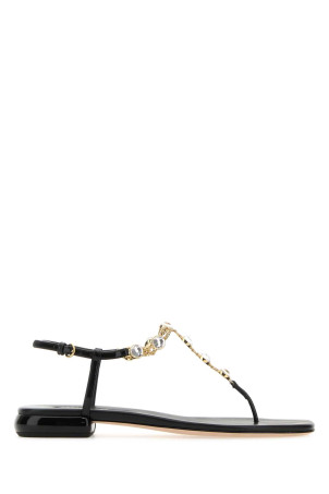 Black thong sandals Black MIU MIU (5Y145EF010069)