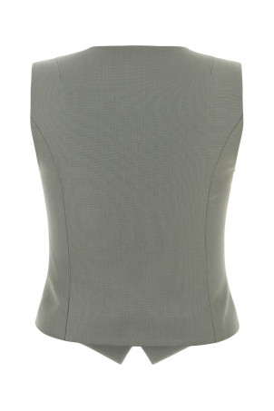 Grey gabardine Mario vest ANINE BING (A0112175)