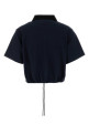 Темно-синяя рубашка-поло из пике MONCLER (L10938A0000589A16)