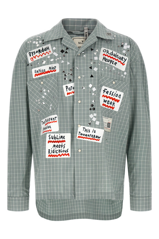 Shirt adhesive decorations BLUE
