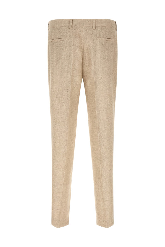 Hopsack dress Beige