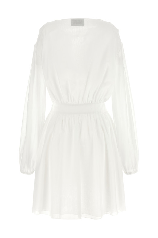 Платье из хлопкового муслина, белого цвета GIOVANNI BEDIN GBSS26507CBIANCO