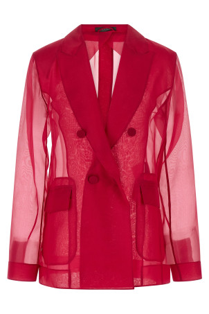 'MxeSlogan' blazer Fuchsia