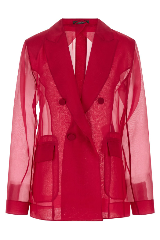 'MxeSlogan' blazer Fuchsia