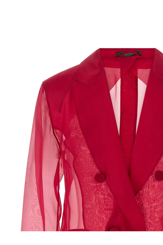 'MxeSlogan' blazer Fuchsia