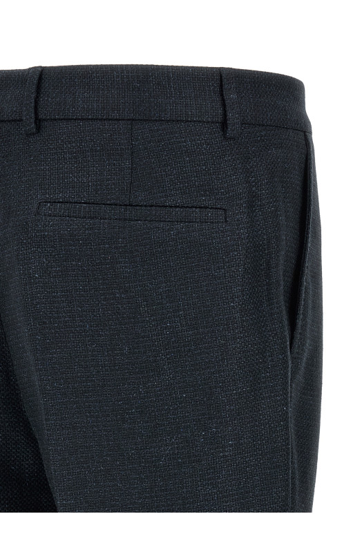 Hopsack dress Blue