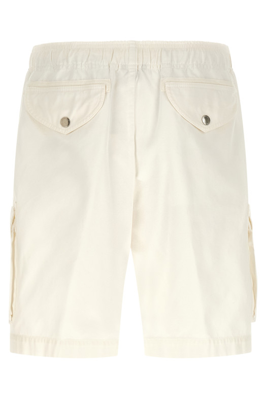 Шорты-бермуды Cargo, белые BRUNELLO CUCINELLI M252DU0025C2200