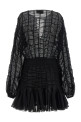 Хлопковое платье черного цвета GIOVANNI BEDIN GBSS26504NERO