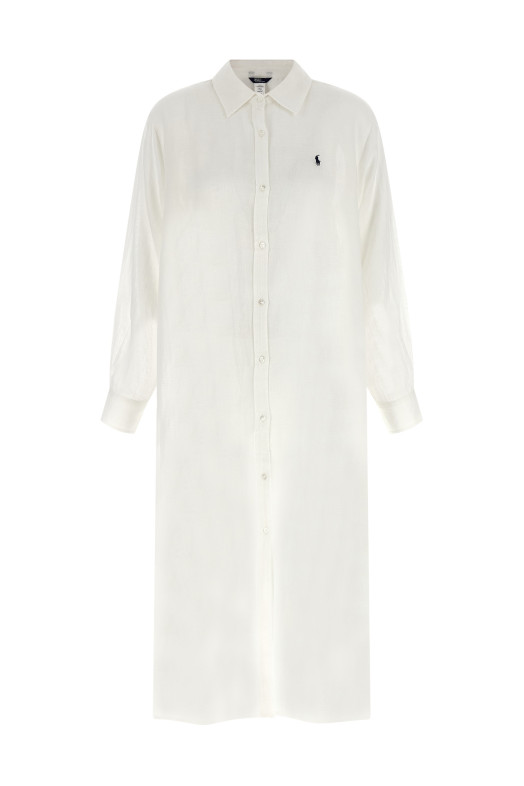 'Maxi boyfriend shirt' dress White