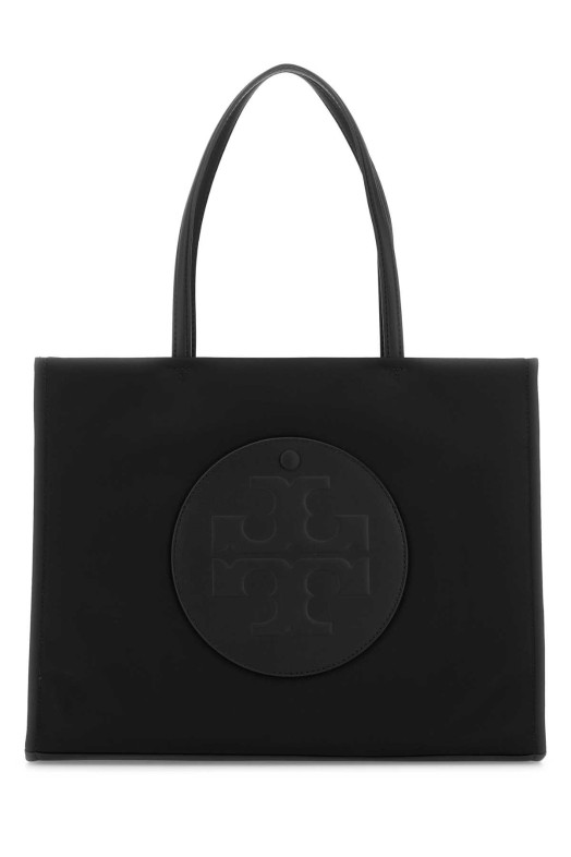 Небольшая черная тканевая сумка для покупок Ella от TORY BURCH (164757)