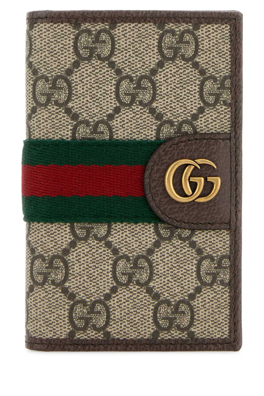 Кошелек для карт GG Supreme из ткани Ophidia от GUCCI (834691FAEOI)