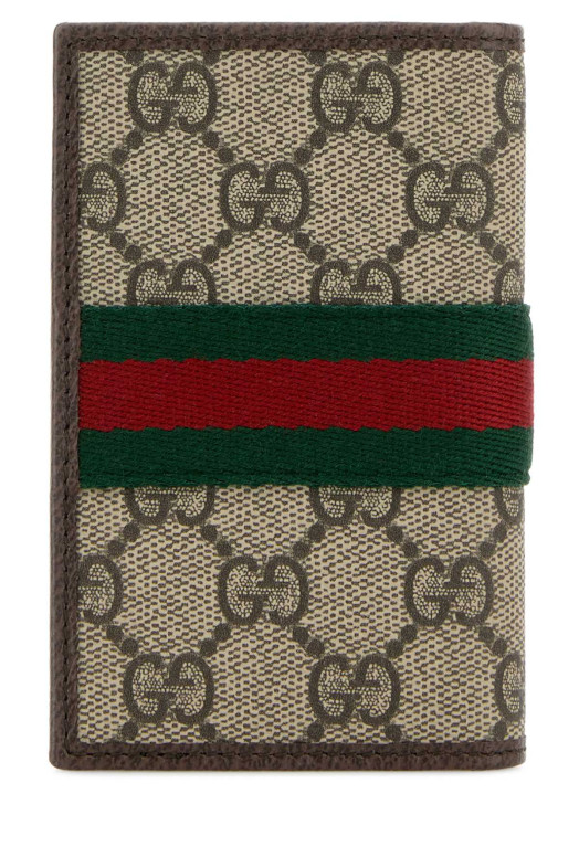 Кошелек для карт GG Supreme из ткани Ophidia от GUCCI (834691FAEOI)