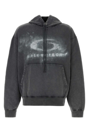 Dark grey cotton oversize sweatshirt BALENCIAGA (858143TTVN6)