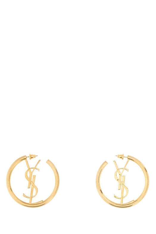 Gold metal Cassandre earrings SAINT LAURENT (868176Y1500)