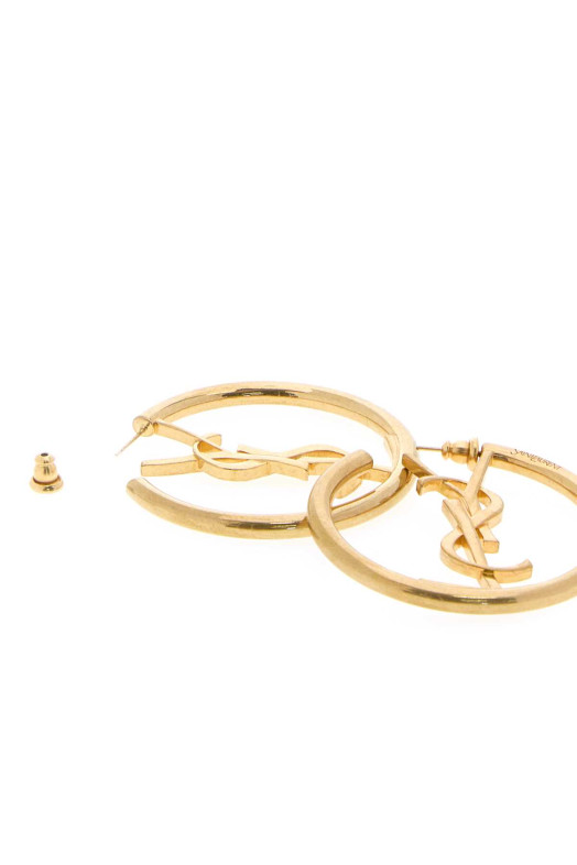 Gold metal Cassandre earrings SAINT LAURENT (868176Y1500)