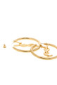 Gold metal Cassandre earrings SAINT LAURENT (868176Y1500)