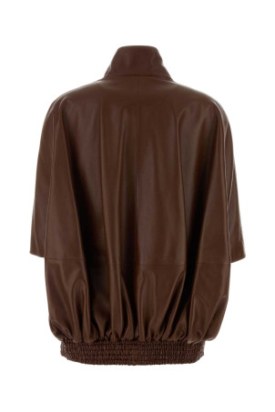 Brown leather jacket BALENCIAGA (871987TUS11)