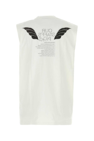 White cotton oversize tank top OUR LEGACY (M2266BSP)