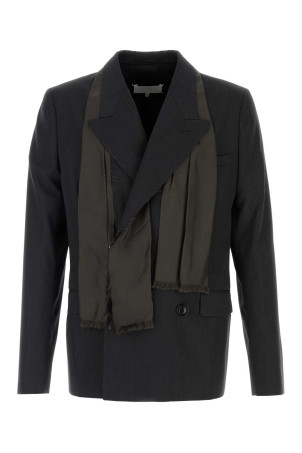 Black wool blazer MAISON MARGIELA (S67BN0075M35910)