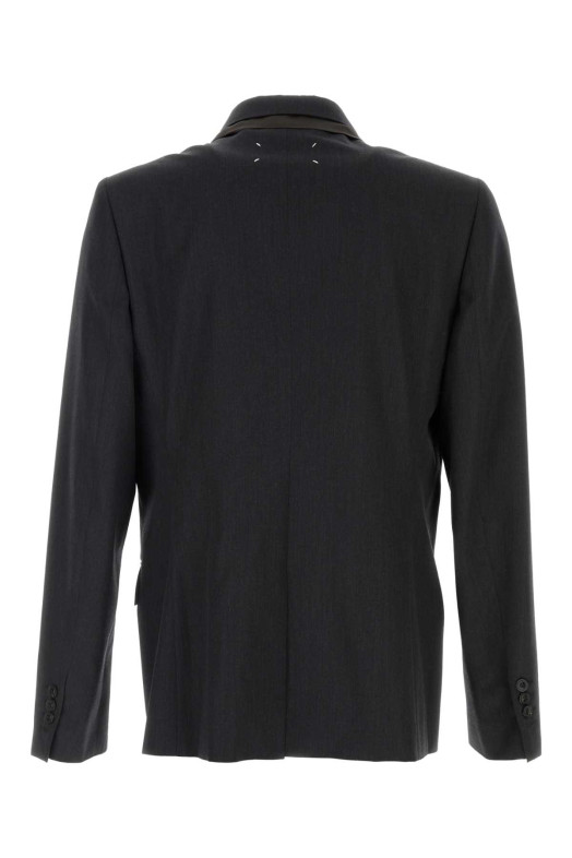 Black wool blazer MAISON MARGIELA (S67BN0075M35910)