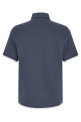 Double layer polo shirt Blue