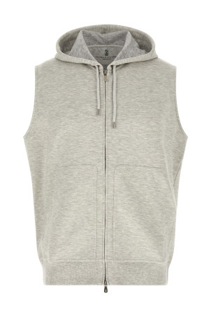 Hooded vest Gray